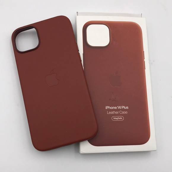 Apple iPhone 14 Plus Leather Case MagSafe Umber - Picture 2 of 3